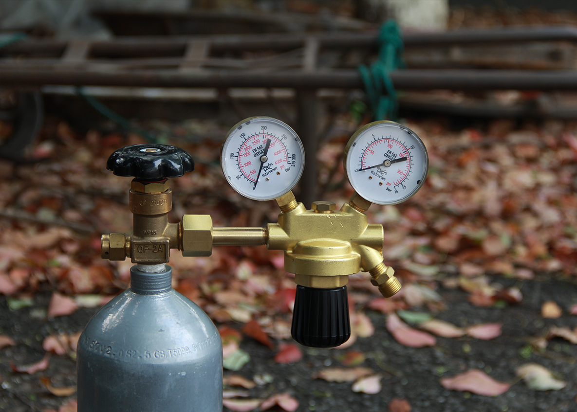 What is the function of Gas pressure regulator?